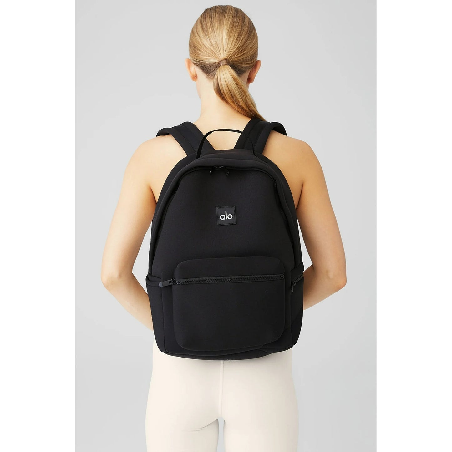 Alo Yoga Stow Backpack in Black Neoprene