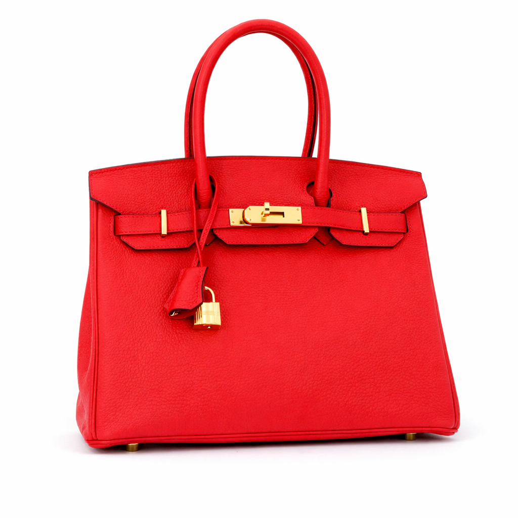 Timeless Structured Handbag | Premium Vegan Leather – Red