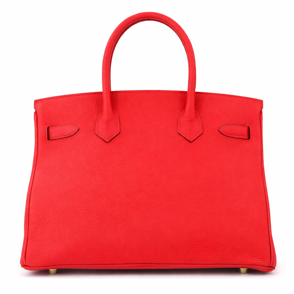 Timeless Structured Handbag | Premium Vegan Leather – Red