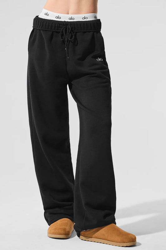 Alo Accolade Straight Leg Sweatpant[Black]