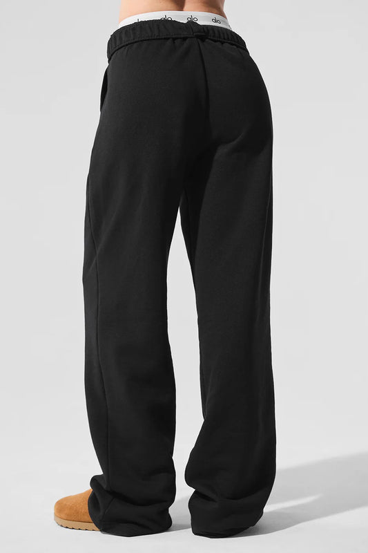 Alo Accolade Straight Leg Sweatpant[Black]