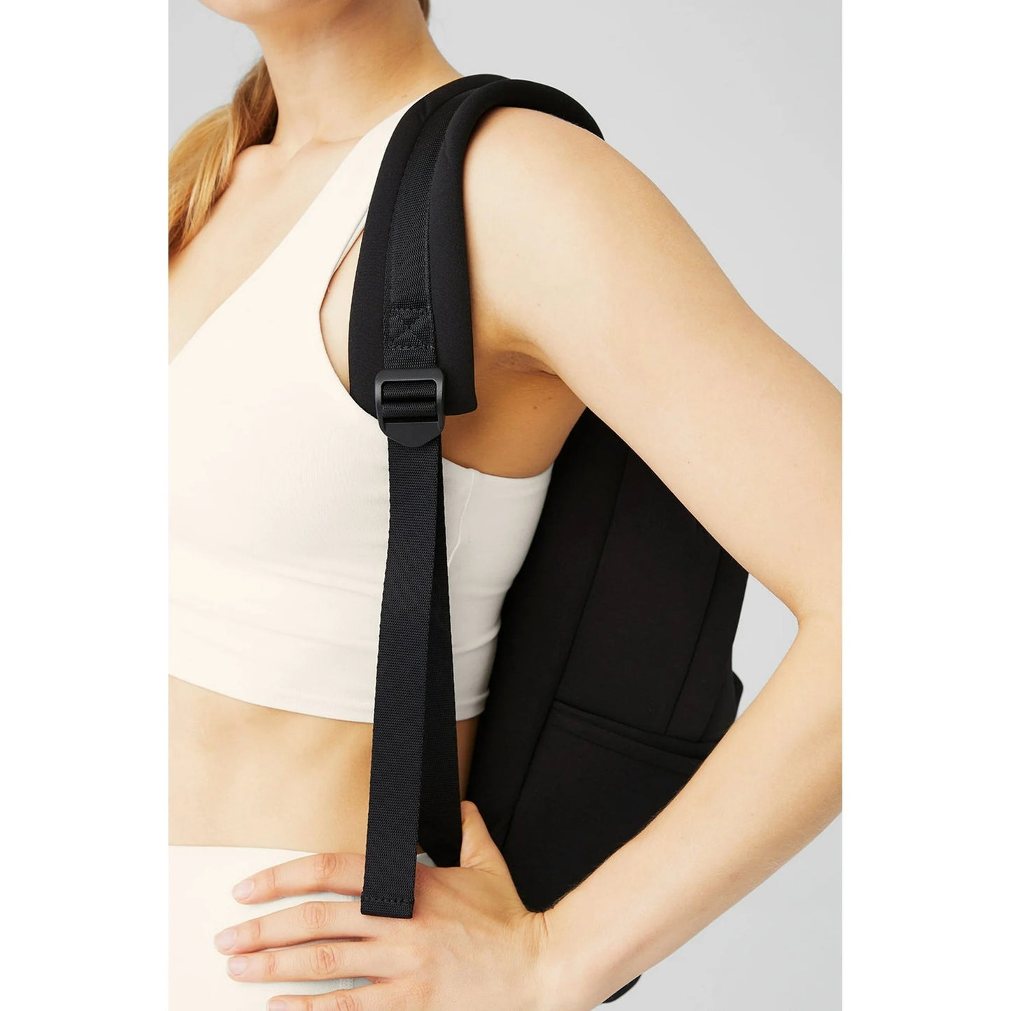 Alo Yoga Stow Backpack in Black Neoprene