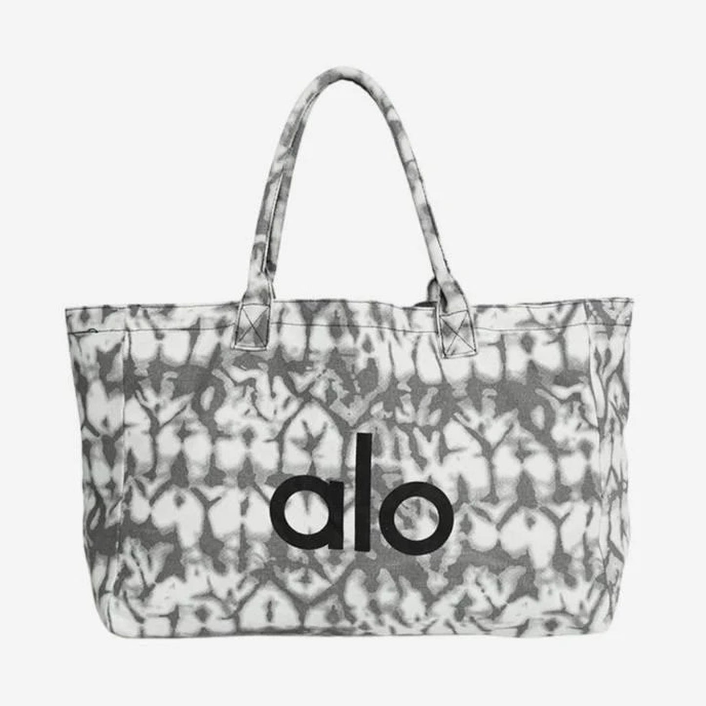 Alo Yoga Iconic Shopper Tote Bag Grey Tiedye